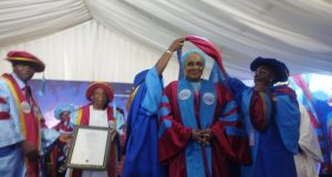 Gbengbeleku Congratulates Florence Ajimobi on Honorary Doctoral Degree Award Gbengbeleku Congratulates Florence Ajimobi on Conferment of Honorary Doctorate Degree in Business Administration