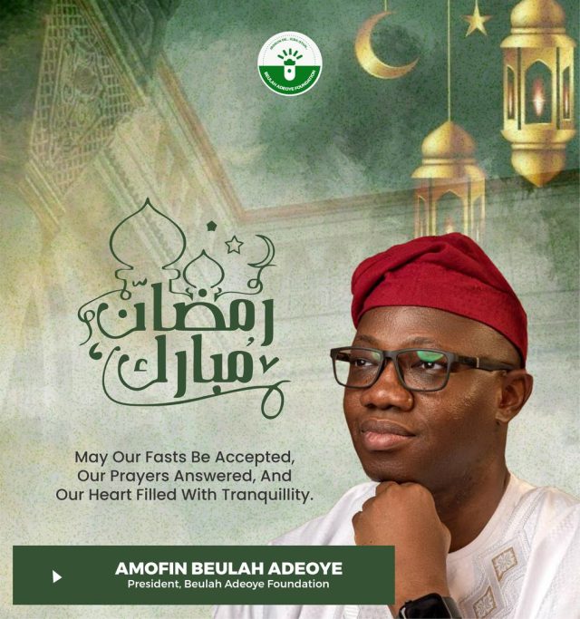 RAMADAN: Amofin Beulah Adeoye Greets Oyo Muslim Community, Others