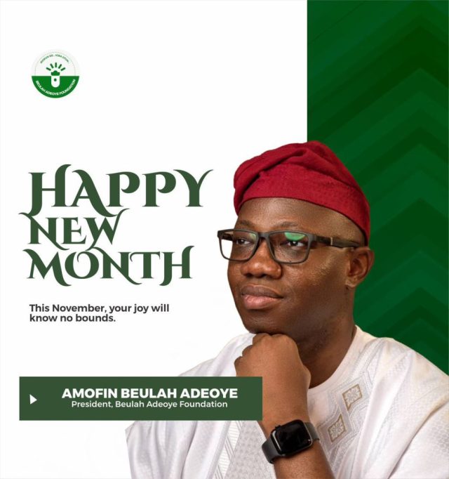 Amofin Beulah Adeoye, President Beulah Adeoye Foundation AMOFIN BEULAH ADEOYE President Beulah Adeoye Foundation Oyo State, Nigeria