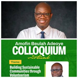 Amofin Beulah Adeoye Holds Colloquium,  Emphasises on Building Sustainable Communities