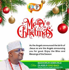 Xmas: Omo BAO Felicitates Christians at Christmas, Urges Unity and Love