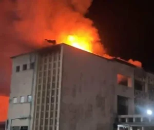 Fire Guts University of Ibadan Hall of Residence