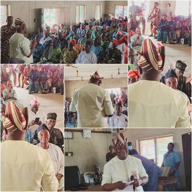 2027: Oyo Guber Hopeful, Gbenga Adegbola Tours Ibarapa, Solicits Support, Donates to Idere Palace Construction