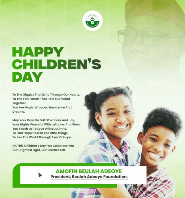 With Focus, Resilience, Efforts, Your Dreams Are Valid — Beulah Adeoye's Message t Children of Oyo State 
