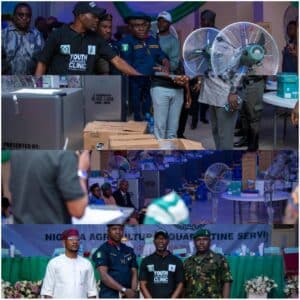 Fridges, generators, water dispensers, HP LaserJet Printers, Bundles of A4 Papers and writing pads