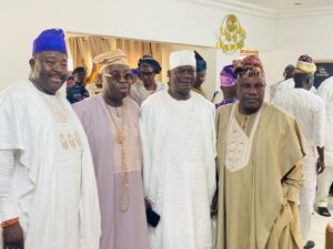 Fatai Buhari, Folarin, Sarafa Ali, Soji Akanbi, Others Honor Oba Rashidi Ladoja at Oja’aba Mosque