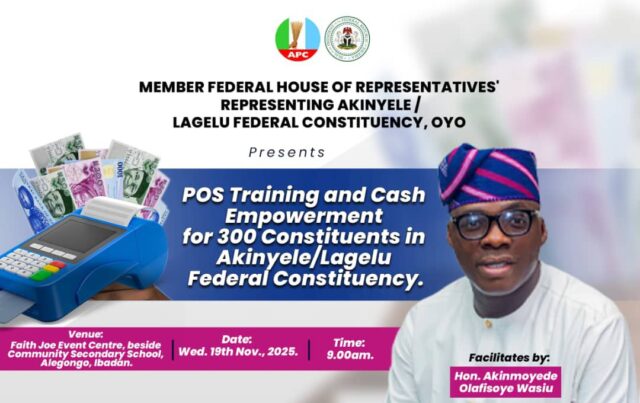 Hon. Olafisoye Wasiu Akinmoyede Lagelu/Akinyele Federal Constituency