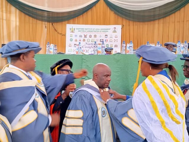 Sen. AbdulFatai Buhari Inducted as Fellow of Chartered Institute of Local Government