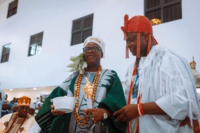 Reps Aspirant, Olamide Junaid Congratulates Dotun Sanusi on Conferment of Okanlomo Oodua Title