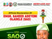 2027: Saheed Oladele SAO Declares for Ibarapa Central/North Federal Constituency