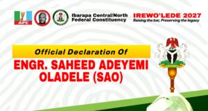 2027: Saheed Oladele SAO Declares for Ibarapa Central/North Federal Constituency