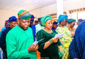 Ex-Deputy Governor, Adeyemo Sworn-in as Oyo APC Chair, Urges Support for Tinubu