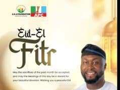 Eid-el-Fitr: Akinola Kazeem Felicitates Muslim Faithful Akinola Kazeem Felicitates Muslim Faithful on Eid-li-Fitri