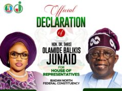 Ibadan North: Dr. Olamide Junaid Set for Official Declaration Monday