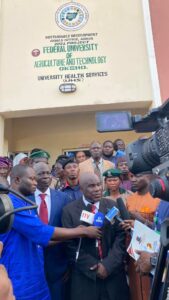 Sen. Buhari Attends FUNATO Matriculation, Commissions Medical Centre in Okeho