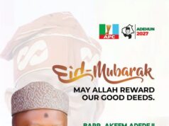 Eid-el-Kabir: Agbaje Extends Greetings to Muslim Ummah, Calls for Sacrifice, Devotion, Selflessness