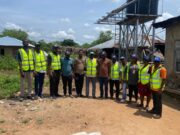 AKA Foundation Volunteers Inspect Ongoing Solar-Powered Streetlights Installation in Olode Adetoun Village
