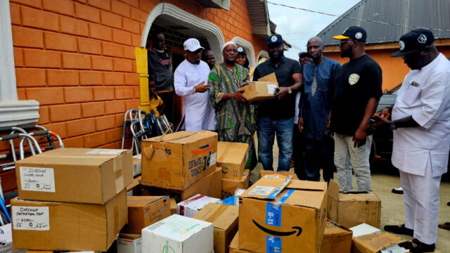 Oriire Kidnap: Oyo City Boy Movement Director, Onireti Donates Medical Supplies to Esinele Community