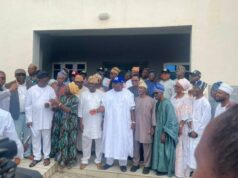 Former Deputy Governor Olaniyan, Three Other Guber Aspirants Reconcile, Rally Behind Oyo APC Candidate, Sharafadeen Alli Former Deputy Governor Olaniyan, Three Other Guber Aspirants Reconcile, Rally Behind Oyo APC Candidate Alli