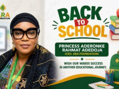 ARA Foundation CEO, Adedoja, Felicitates Students, Teachers on Resumption, Urges Dedication to Learning ARA Foundation CEO, Adedoja, Felicitates Students, Teachers on Resumption, Urges Dedication to Learning