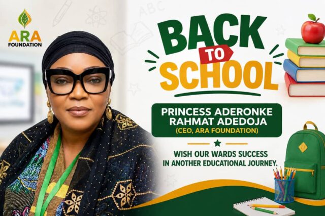 ARA Foundation CEO, Adedoja, Felicitates Students, Teachers on Resumption, Urges Dedication to Learning